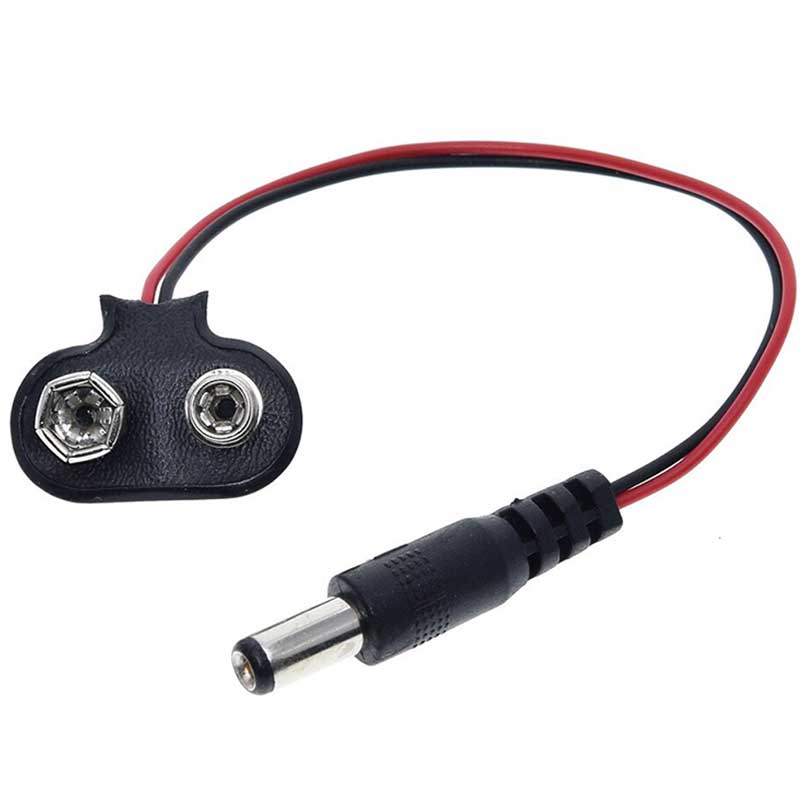 9 VOLT 2.1MM JACKLI PİL BAŞLIĞI  (IC-232A) (4812)