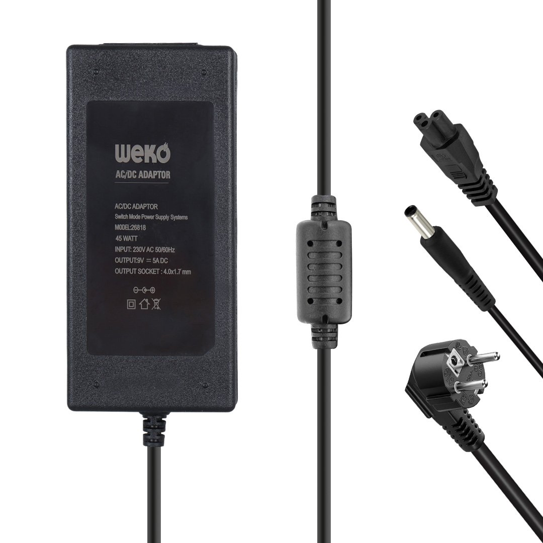 9 VOLT - 5 AMPER YAZAR KASA/ POS MAKİNESİ MASAÜSTÜ ADAPTÖR 4.0*1.7 MM UÇLU (4812)