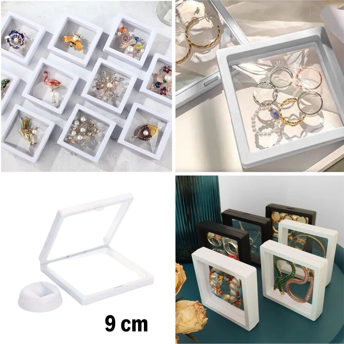 9x9 cm Standlı 3D Takı Ziynet Hatıra Koleksiyon Saklama Kutusu Şeffaf Film Çerçevesi (4812) 9x9 cm Standlı 3D Takı Ziynet Hatıra Koleksiyon Saklama Kutusu Şeffaf Film Çerçevesi (4812)