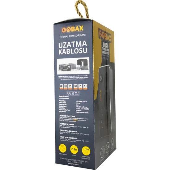 Akım Korumalı Akıllı Priz,termal Akım Korumalı 3x Ledli Usb, 3x Priz 2 M Uzatmalı Çocuk Korumalı (4812) Akım Korumalı Akıllı Priz,termal Akım Korumalı 3x Ledli Usb, 3x Priz 2 M Uzatmalı Çocuk Korumalı (4812)