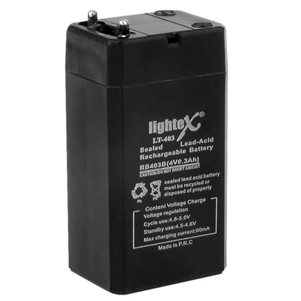 AKÜ 4.2 VOLT 0.3 AMPER LIGHTEX LT-403 (4812)