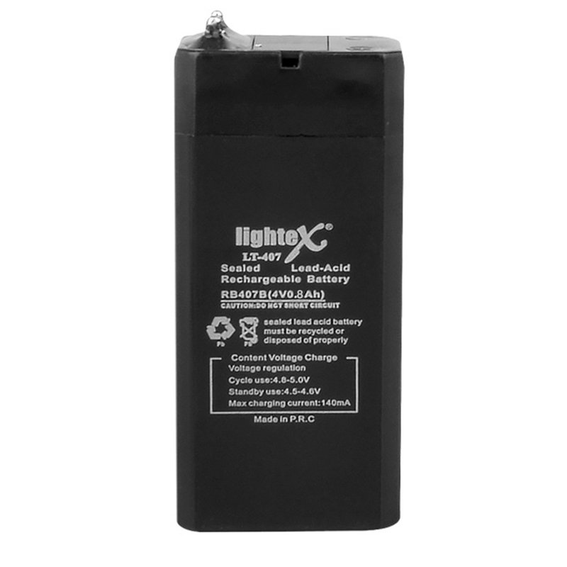 AKÜ 4 VOLT 0.8 AMPER LIGHTEX LT-407 (4812)