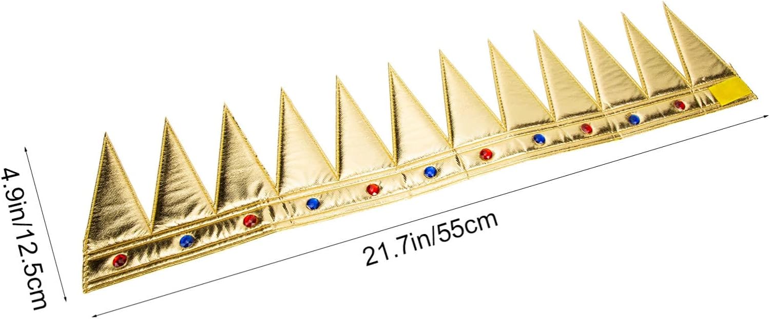 Altın Renk Eva Yumuşak Kral Kraliyet Tacı Yetişkin Çocuk Uyumlu 55 cm (4812)
