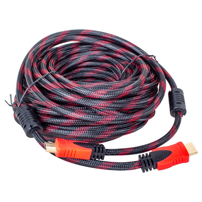 ALTIN UÇLU 24K 1.4V 3D 30 METRE ÖRGÜLÜ POŞETLİ HDMI KABLO (4812)