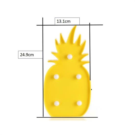 Ananas Şeklinde Ledli Dekoratif Eğlenceli Çocuk Gece Lambası (4812)