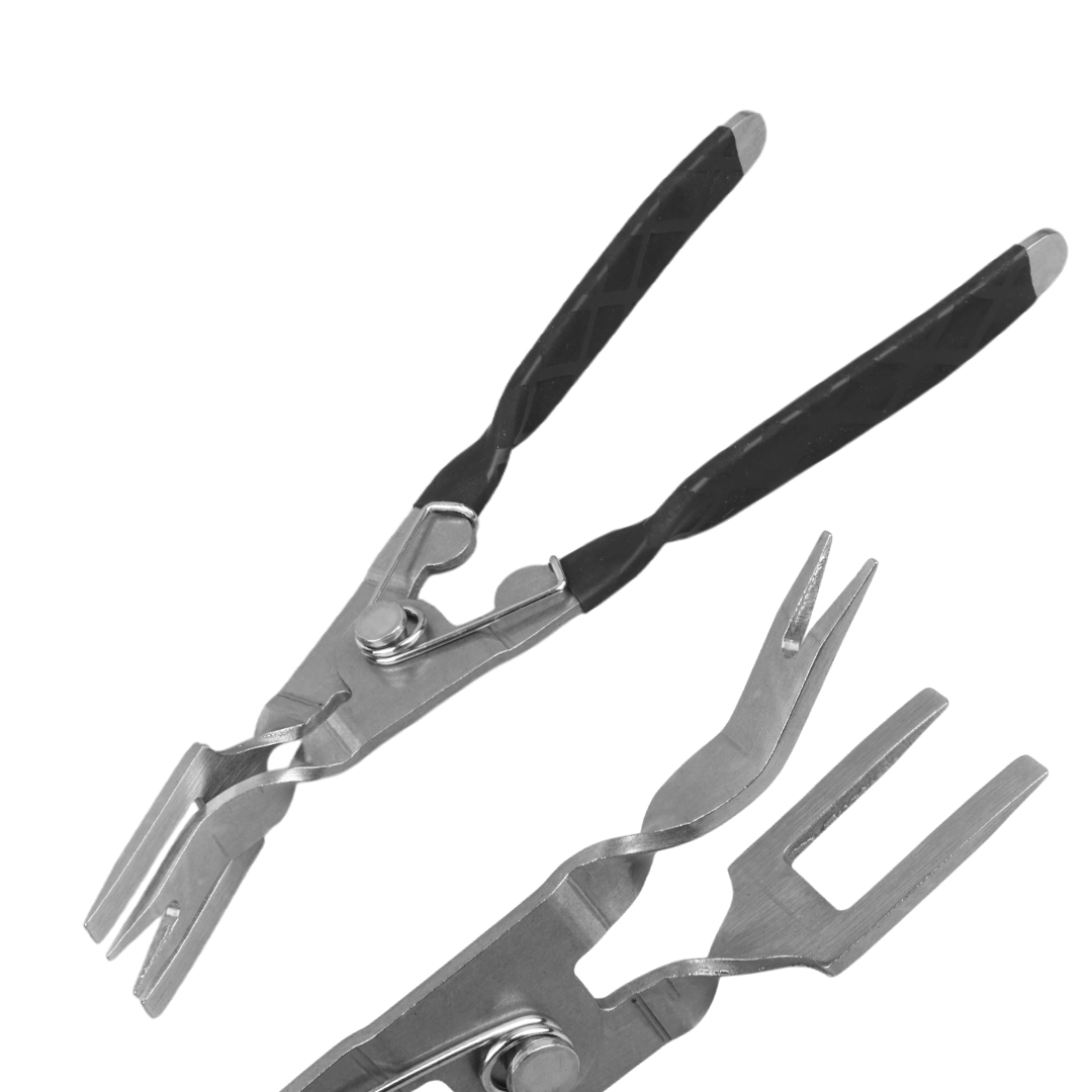 ARABA FAR TAMİR PENSESİ İÇ KLİPS KAUÇUK YÜZÜK ÇIKARMA PENSESİ PASLANMAZ ÇELİK (85X230MM) (4812)