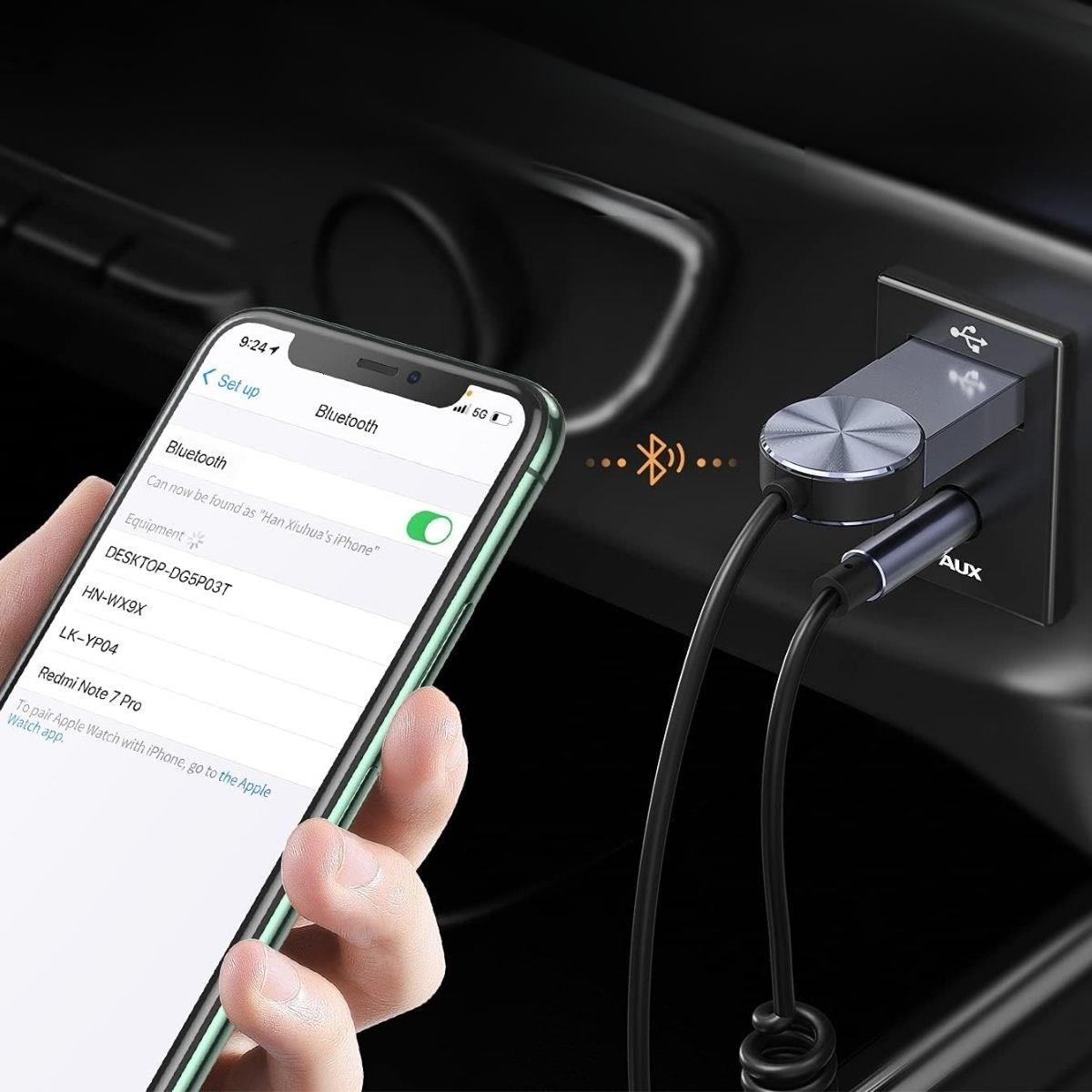 Araba için Bluetooth Aux Alıcısı Wireless Araç Kiti (4812) Araba için Bluetooth Aux Alıcısı Wireless Araç Kiti (4812)