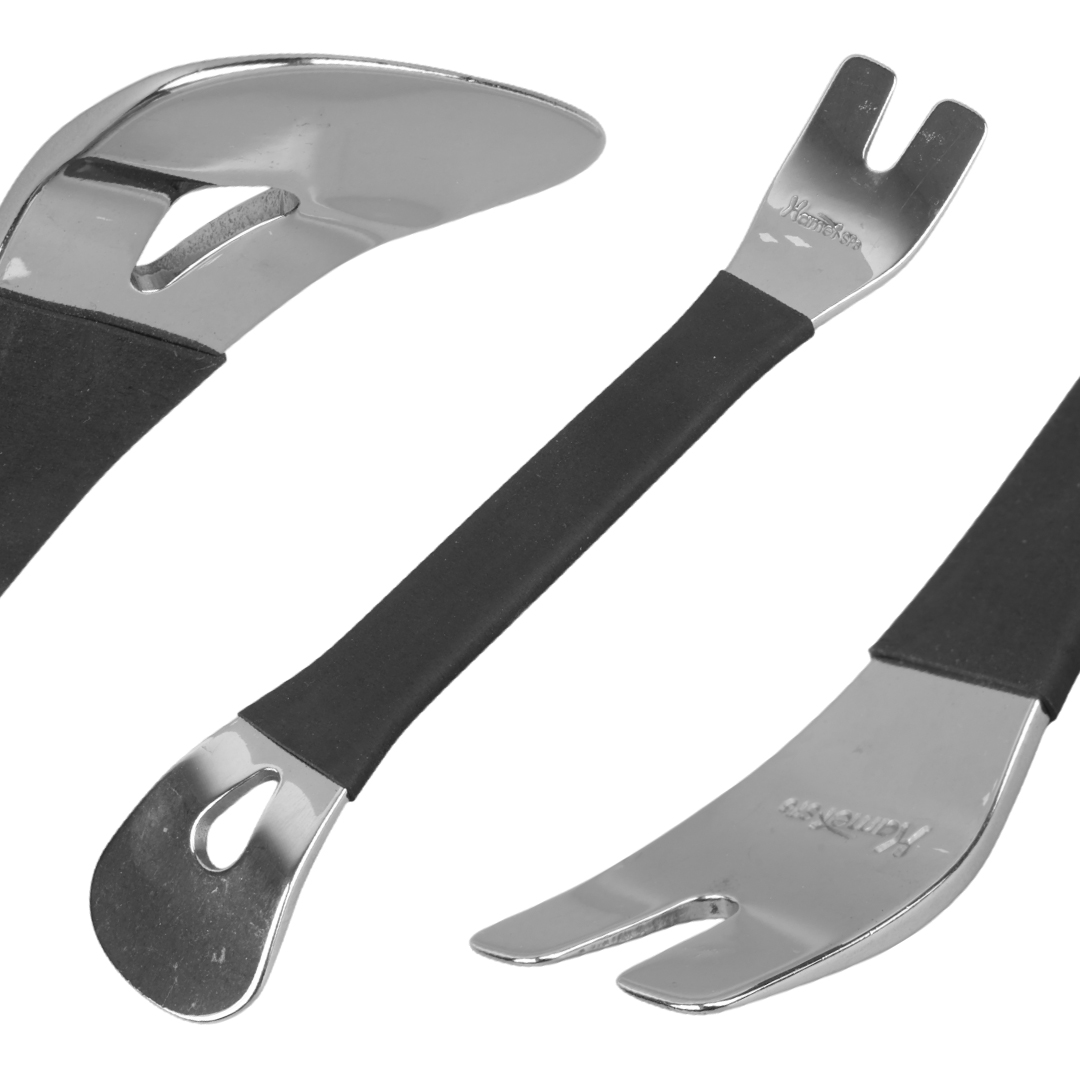 ARAÇ İÇİ SES SİSTEMİ SÖKME LEVYESİ KROM KAPLAMA ÇELİK (3X195MM) (4812)