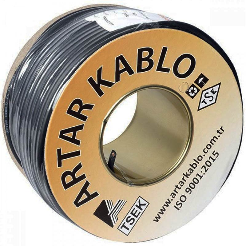 ARTAR MİKROFON KABLOSU STEREO 1.KALİTE (100MT) 2X025MM 80 NO (4812)