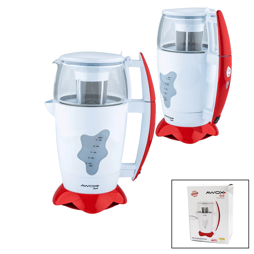 AWOX DUAL ÇAY MAKİNESİ ÇAYCI 1.75LT+1.2LT (4812)