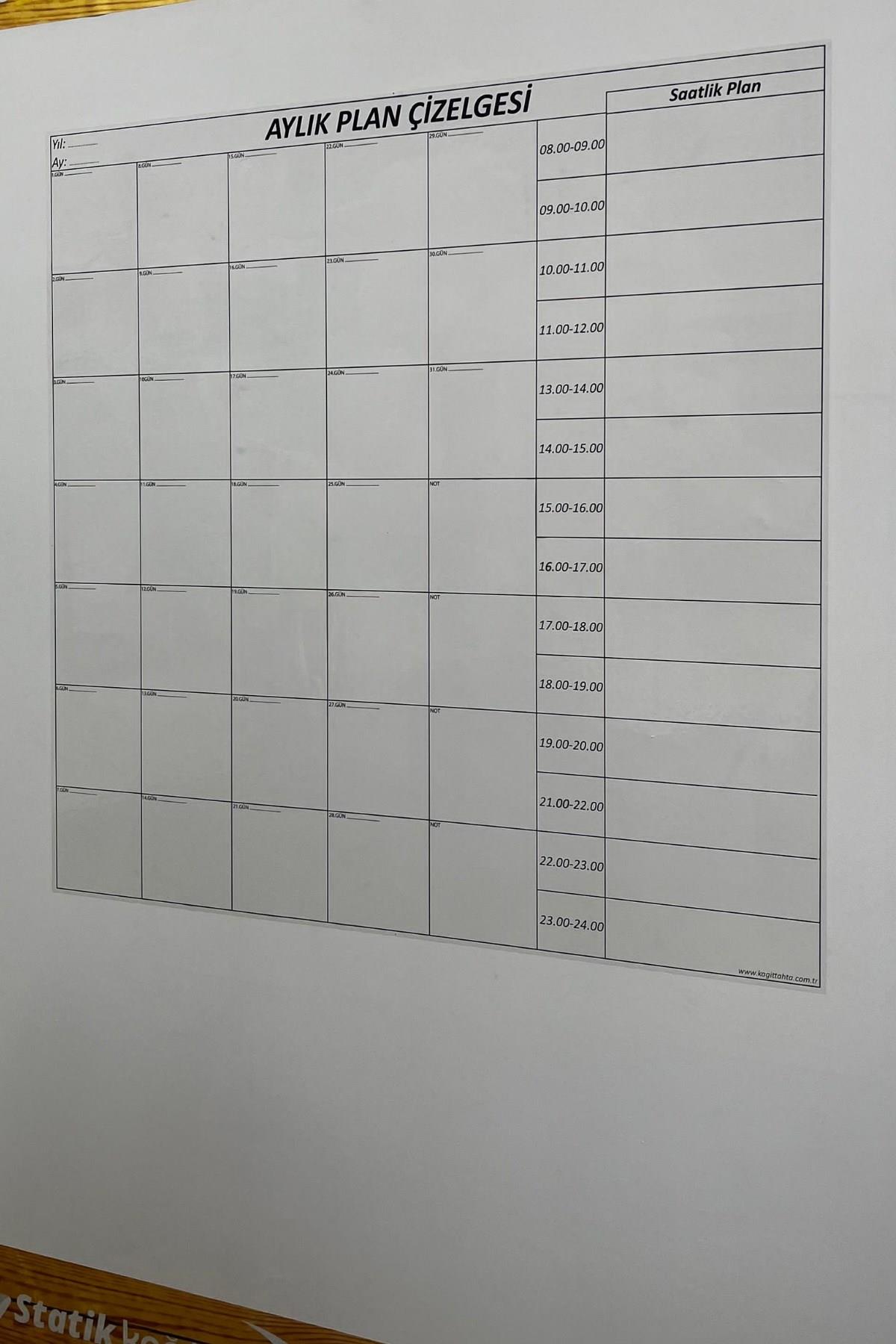 Aylık Planlayıcı Manyetik Duvar Stickerı Takvim Plan Çizelgesi (4812) Aylık Planlayıcı Manyetik Duvar Stickerı Takvim Plan Çizelgesi (4812)