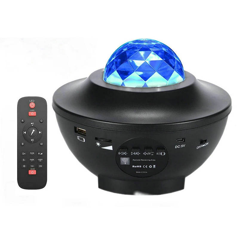 BLUETOOTH DESTEKLİ ANİMASYONLU ŞARJLI UFO TİP DİSKO TOPU (4812)