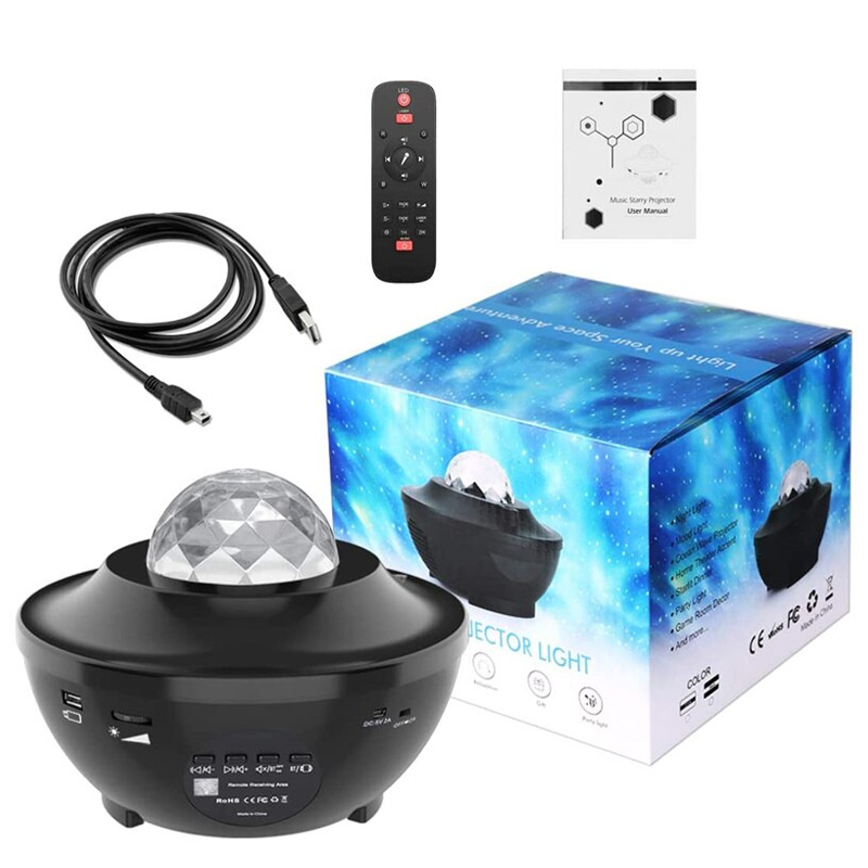 BLUETOOTH DESTEKLİ ANİMASYONLU ŞARJLI UFO TİP DİSKO TOPU (4812)