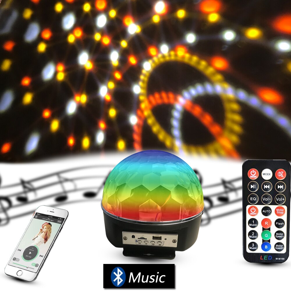 Bluetooth Sd Aux Usb Led Disko Lamba Topu Speaker (4812)