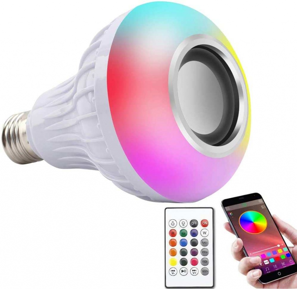 Bluetooth Hoparlör Akıllı Led Ampul Lamba (4812) Bluetooth Hoparlör Akıllı Led Ampul Lamba (4812)