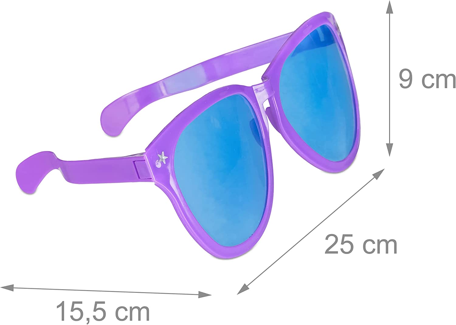 Büyük Parti Gözlüğü Rengarenk 12 Adet 27x9 cm (4812) Büyük Parti Gözlüğü Rengarenk 12 Adet 27x9 cm (4812)