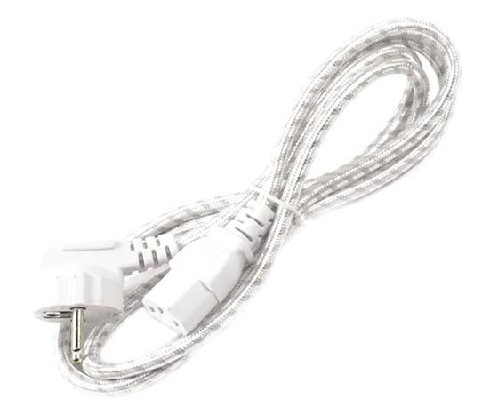 C7 POWER KABLO ÖRGÜLÜ BEYAZ 1.5MT 1. KALİTE (4812)