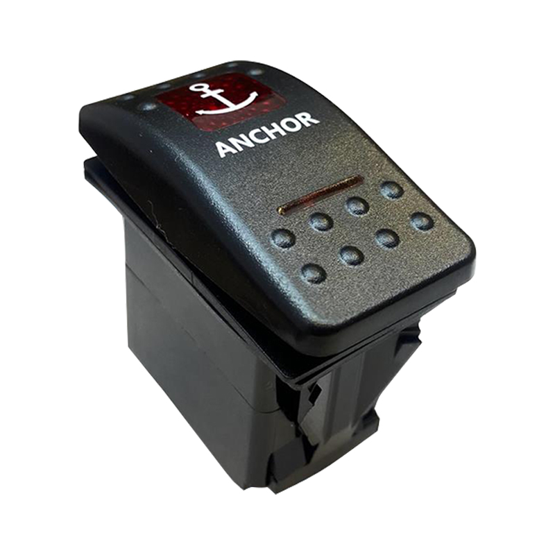 ÇAPA IRGATI IŞIKSIZ 4P ON-OFF-ON 12-24V YAYLI MARIN SWITCH (IC-134M-S11E) (4812)