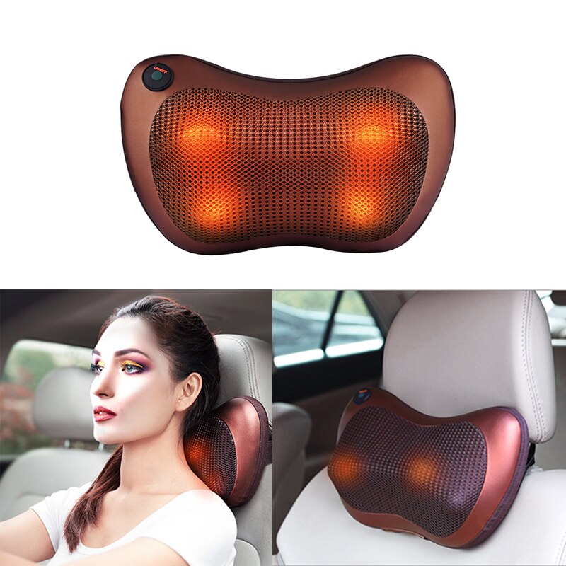 Car Home Ovmalı Masaj Yastığı, Araç Boyun Masaj Aleti (4812)