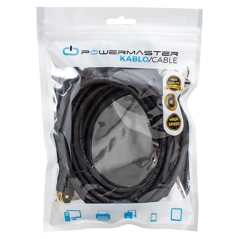 CAT7 KABLO 3 METRE SİYAH PMCAT73 (4812) CAT7 KABLO 3 METRE SİYAH PMCAT73 (4812)