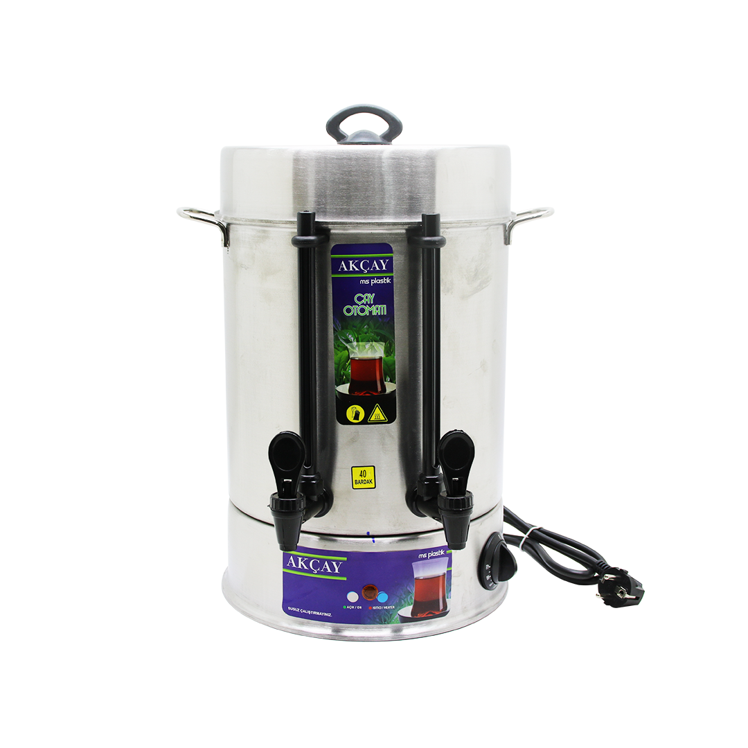 ÇAY OTOMATI 40 BARDAK SEMAVER ELEKTRİKLİ ÇAY MAKİNESİ ( MARKA DEĞİŞKENLİK GÖSTEREBİLİR )  (4812)