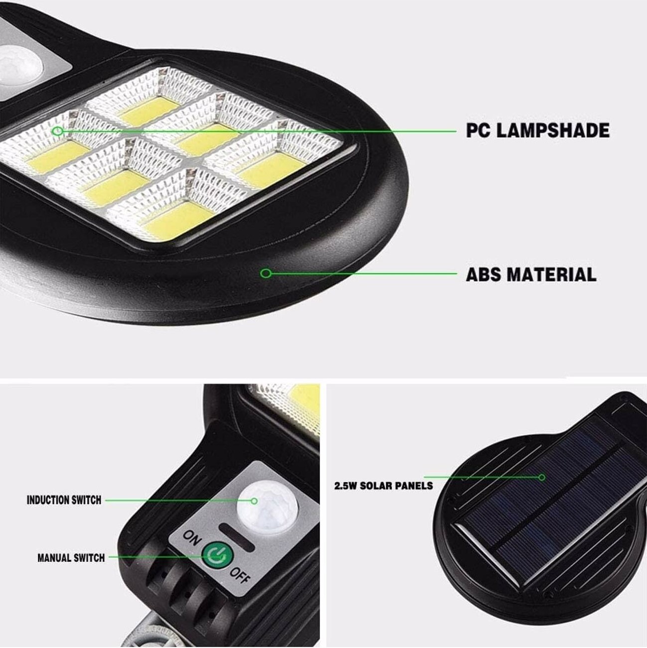 CL-182-6 48 COB LEDLİ SENSÖRLÜ SOLAR SOKAK LAMBASI (4812) CL-182-6 48 COB LEDLİ SENSÖRLÜ SOLAR SOKAK LAMBASI (4812)