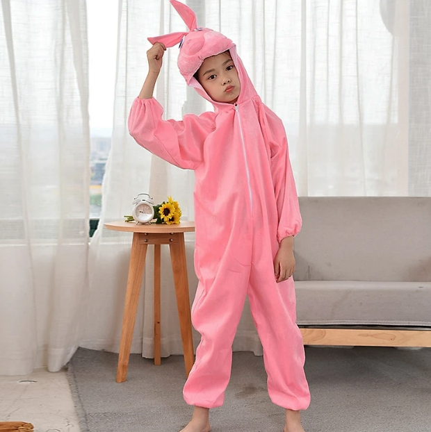 Çocuk Tavşan Kostümü Pembe Renk 2-3 Yaş 80 cm (4812) Çocuk Tavşan Kostümü Pembe Renk 2-3 Yaş 80 cm (4812)