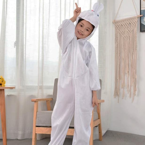 Çocuk Tavşan Kostümü Beyaz Renk 2-3 Yaş 80 cm (4812) Çocuk Tavşan Kostümü Beyaz Renk 2-3 Yaş 80 cm (4812)
