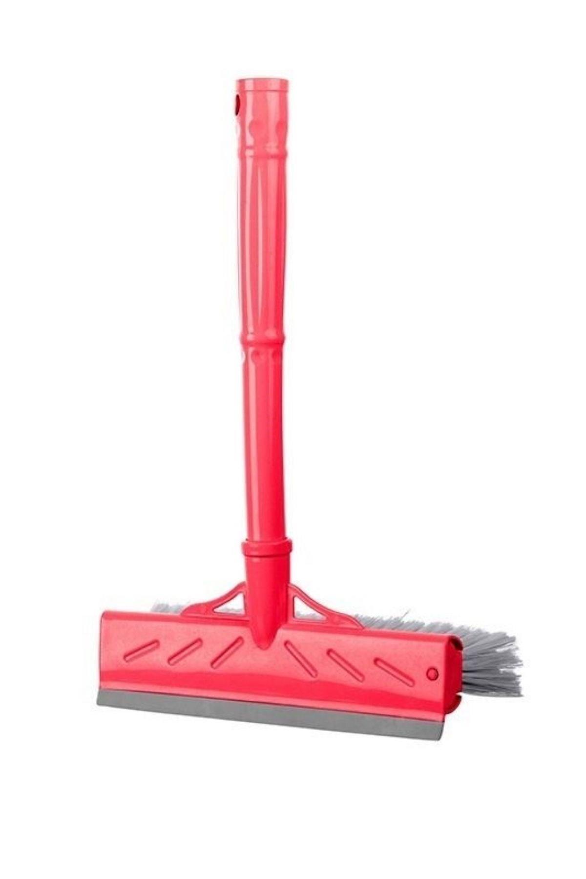 Çok Amaçlı 22 Cm Fırçalı ve Silikon Çekçekli Ev Araba Cam Temizleyici Fırça (4812) Çok Amaçlı 22 Cm Fırçalı ve Silikon Çekçekli Ev Araba Cam Temizleyici Fırça (4812)