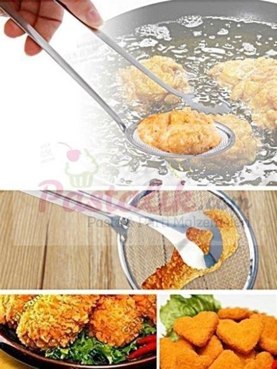 Çok Amaçlı Süzgeçli Paslanmaz Metal Haşlama Ve Kızartma Maşası (4812)