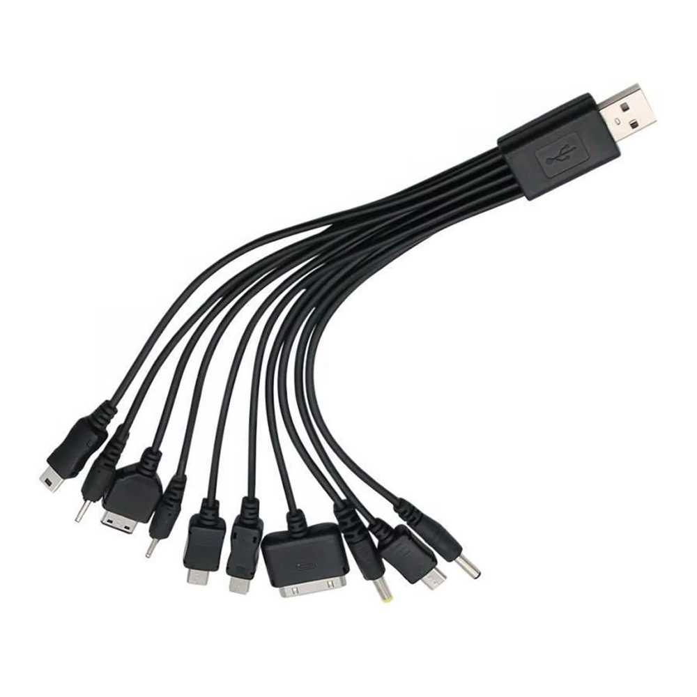 ÇOK FONKSİYONLU 10LU USB ŞARJ ALETİ KABLO (4812)