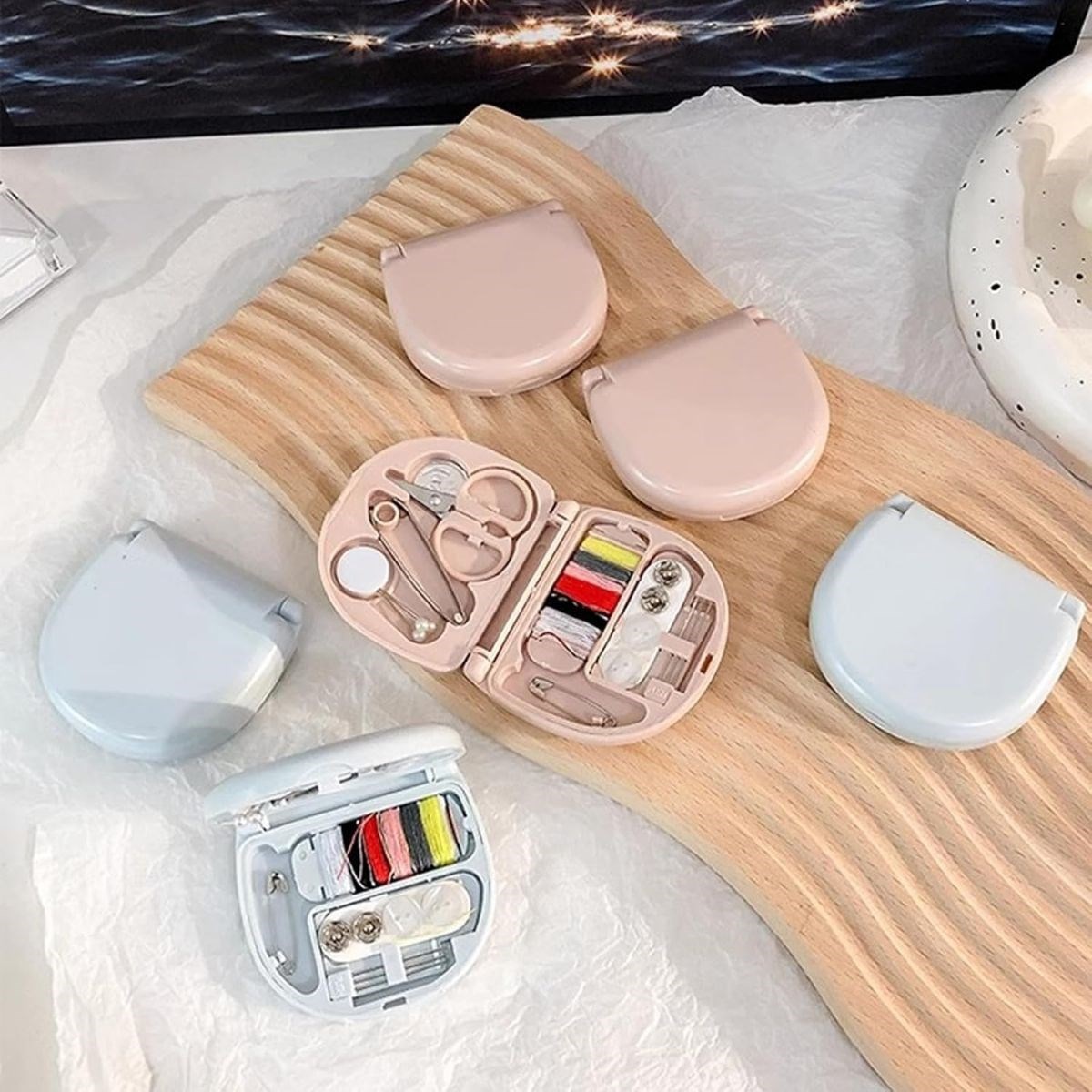 Çok Fonksiyonlu Mini Çanta Boy Seyahat Tipi Dikiş Seti (4812) Çok Fonksiyonlu Mini Çanta Boy Seyahat Tipi Dikiş Seti (4812)