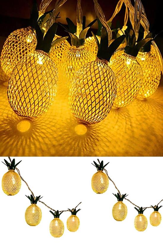 Dekoratif Pilli Pineapple Ananas Pilli Şerit Led Işık (1 Metre) (4812)