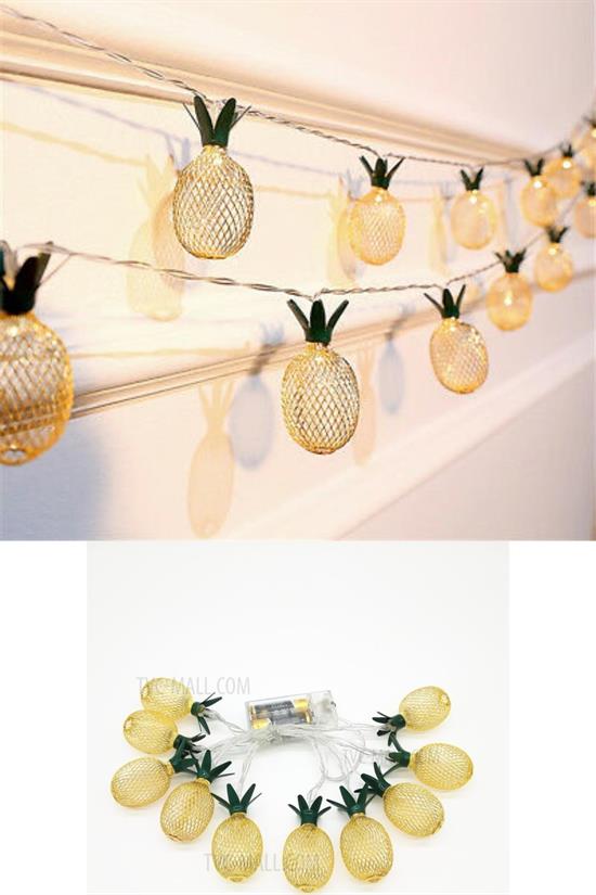Dekoratif Pilli Pineapple Ananas Pilli Şerit Led Işık (1 Metre) (4812)