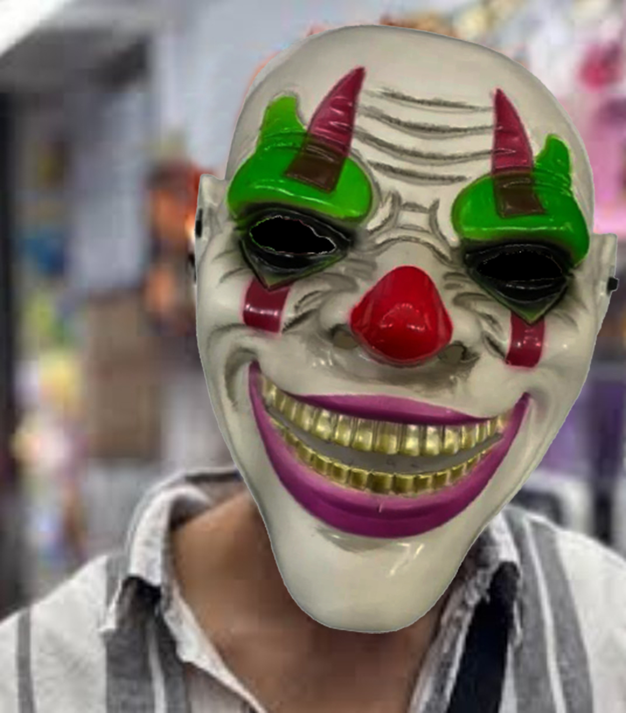 Delirten Gülüş Psikopat Palyaço Temalı Joker Maskesi (4812)