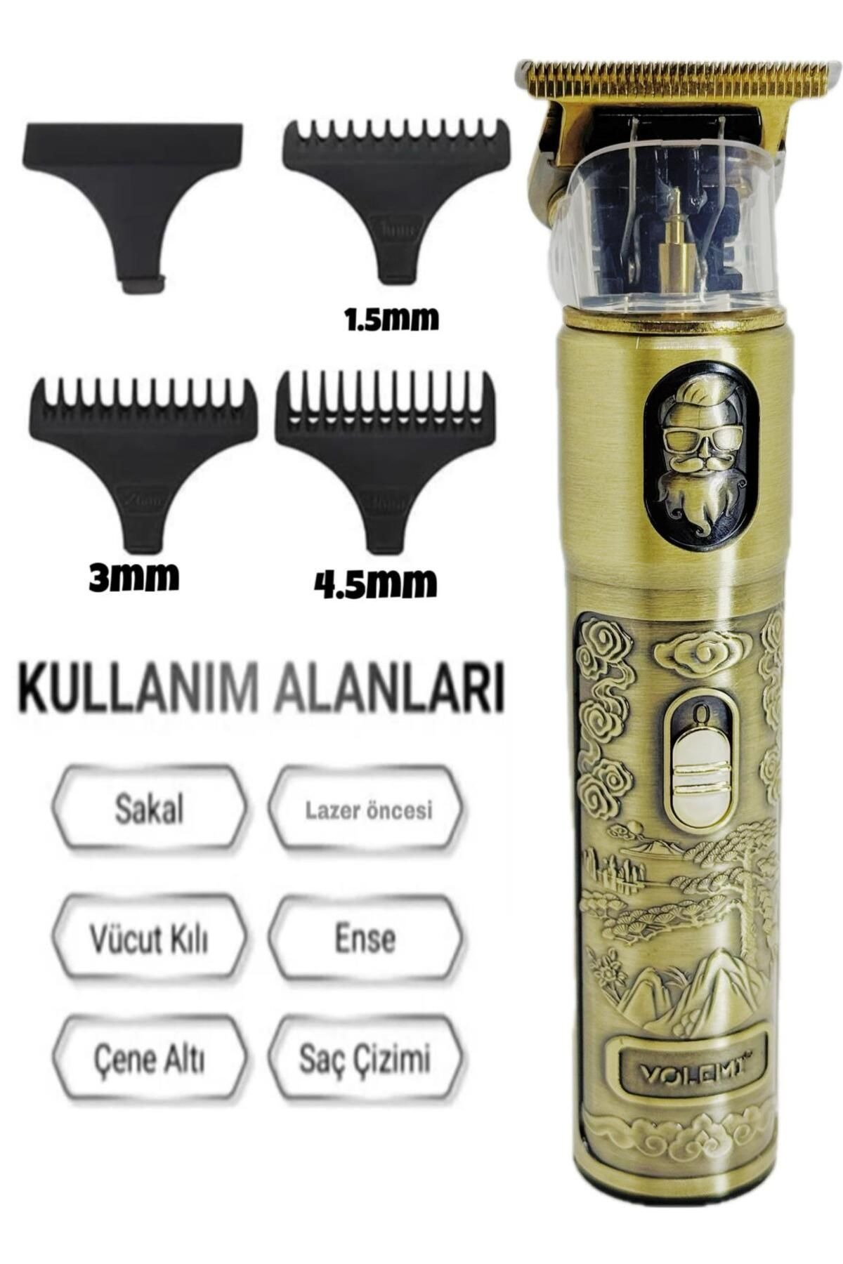 Dijital Göstergeli Saç Sakal Tıraş Makinesi - Sıfıra Yakın - IP-1949 (4812) Dijital Göstergeli Saç Sakal Tıraş Makinesi - Sıfıra Yakın - IP-1949 (4812)