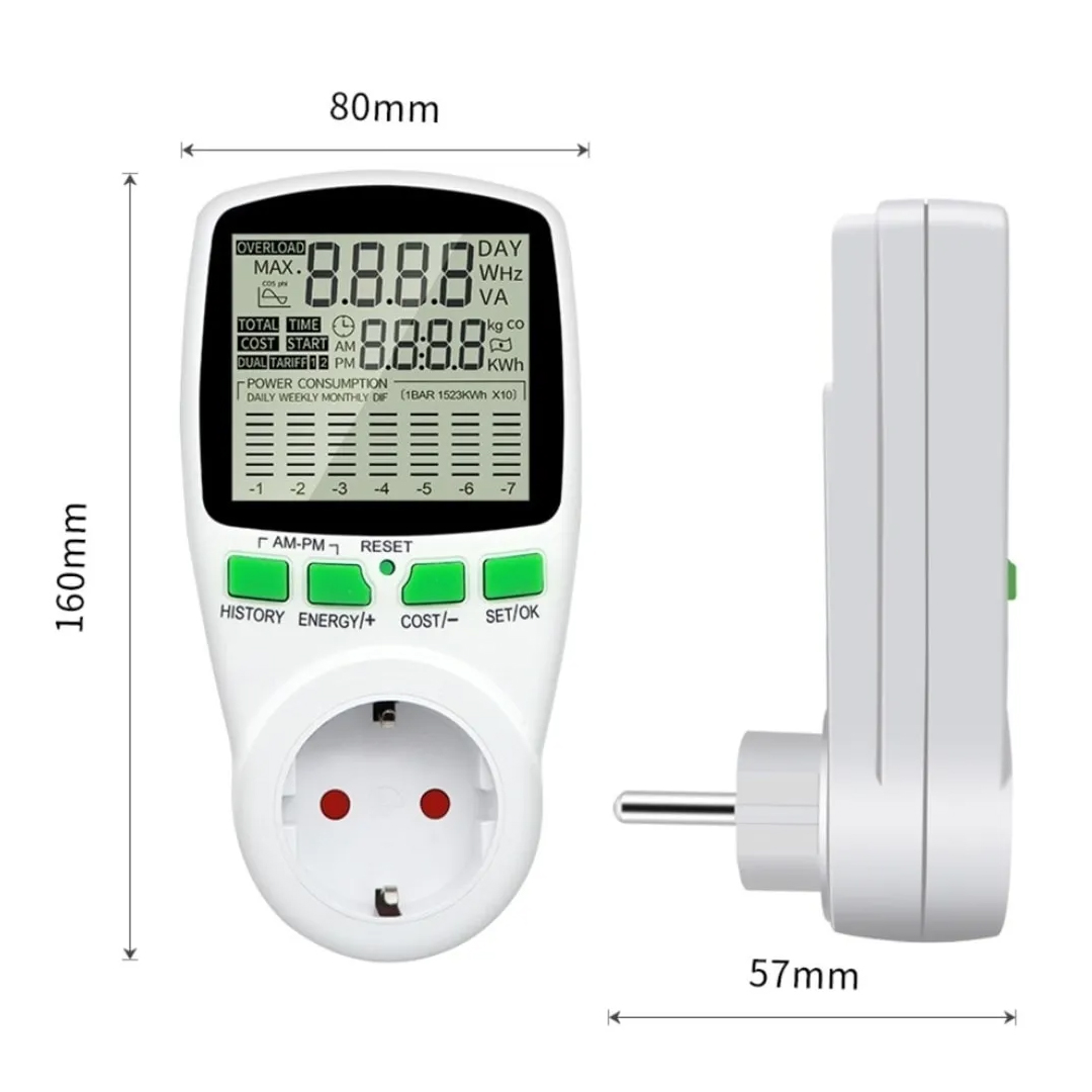 DİJİTAL WATTMETRE ENERJİ SARFİYAT ÖLÇER TÜKETİM ÖLÇER 220 VOLT 16 AMPER 3680 WATT PRİZ (4812) DİJİTAL WATTMETRE ENERJİ SARFİYAT ÖLÇER TÜKETİM ÖLÇER 220 VOLT 16 AMPER 3680 WATT PRİZ (4812)