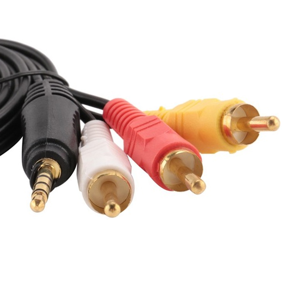 DİSCMAN KABLOSU 1.5 METRE (3.5MM STEREO 3 BOĞUMLU - 3RCA KABLO) (4812) DİSCMAN KABLOSU 1.5 METRE (3.5MM STEREO 3 BOĞUMLU - 3RCA KABLO) (4812)
