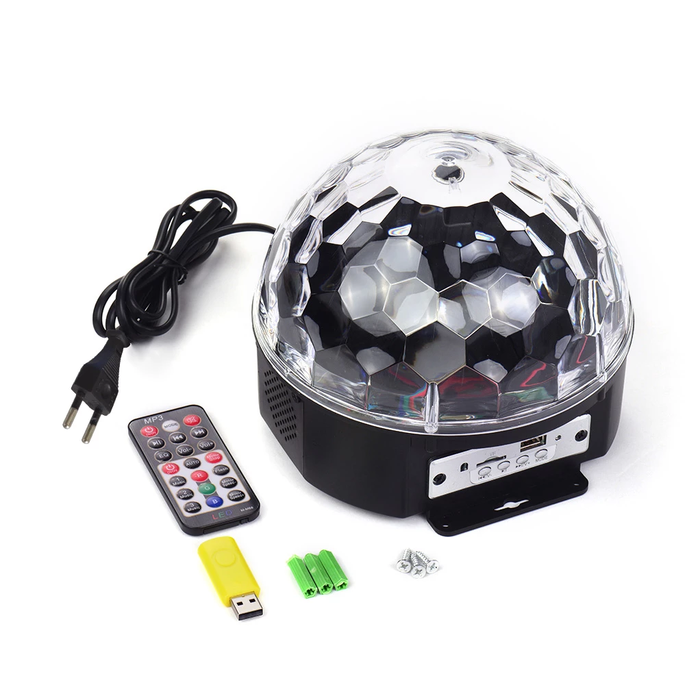 Disko Topu Bluetooth Kumandalı Led Kristal (4812)