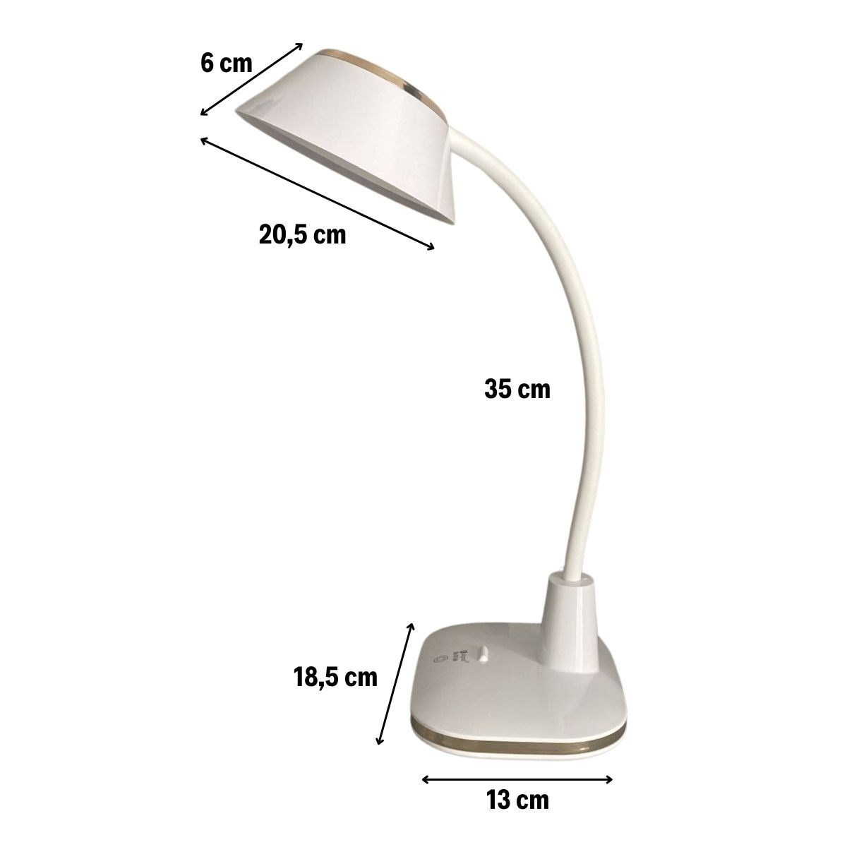 Dokunmatik 3 Farklı Büyük LED Işıklı Çalışma Masası Üstü Kıvrılabilir Başlıklı Lamba (4812) Dokunmatik 3 Farklı Büyük LED Işıklı Çalışma Masası Üstü Kıvrılabilir Başlıklı Lamba (4812)