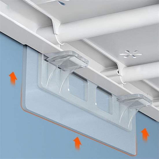 Dolap İçi Raflar İçin 4'lü Plastik Güçlü Yapışkanlı Raf Destek Aparatı (4812) Dolap İçi Raflar İçin 4'lü Plastik Güçlü Yapışkanlı Raf Destek Aparatı (4812)