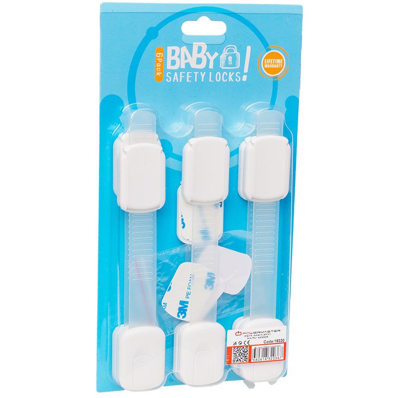 DOLAP VE ÇEKMECE KİLİTLİ KEMER 6LI SET (4812)