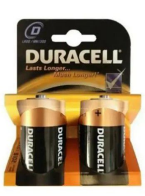 DURACELL LR20 D BÜYÜK  PİL 2Lİ KART (4812)