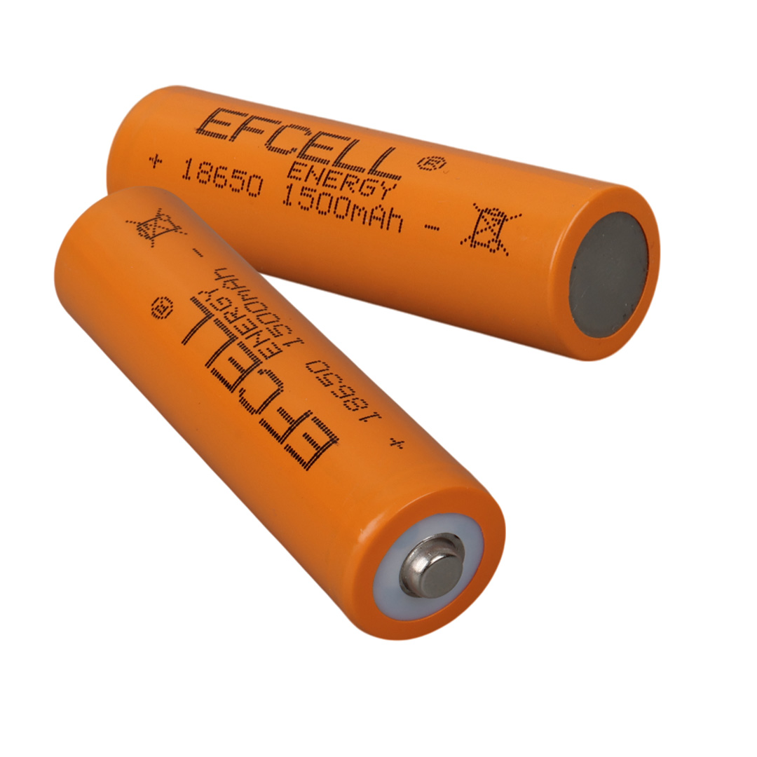 EFCELL 3.7 VOLT 1200 MAH ŞARJ EDİLEBİLİR LI-ION 18650 BAŞLIKLI PİL (4812)