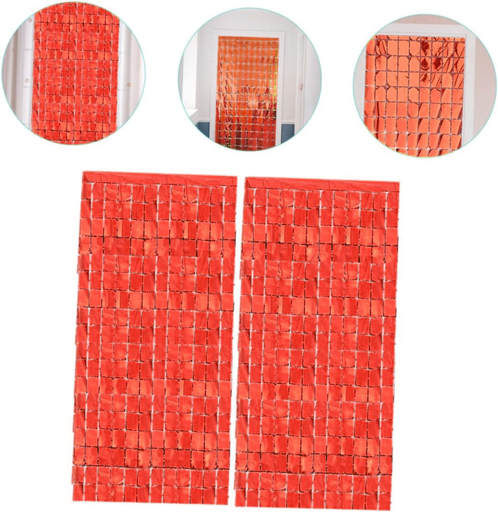 Ekstra Metalize Kırmızı Renk Disko Dikdörtgen Kesim Kapı Perdesi Dekorasyon 1x2 Metre (4812) Ekstra Metalize Kırmızı Renk Disko Dikdörtgen Kesim Kapı Perdesi Dekorasyon 1x2 Metre (4812)