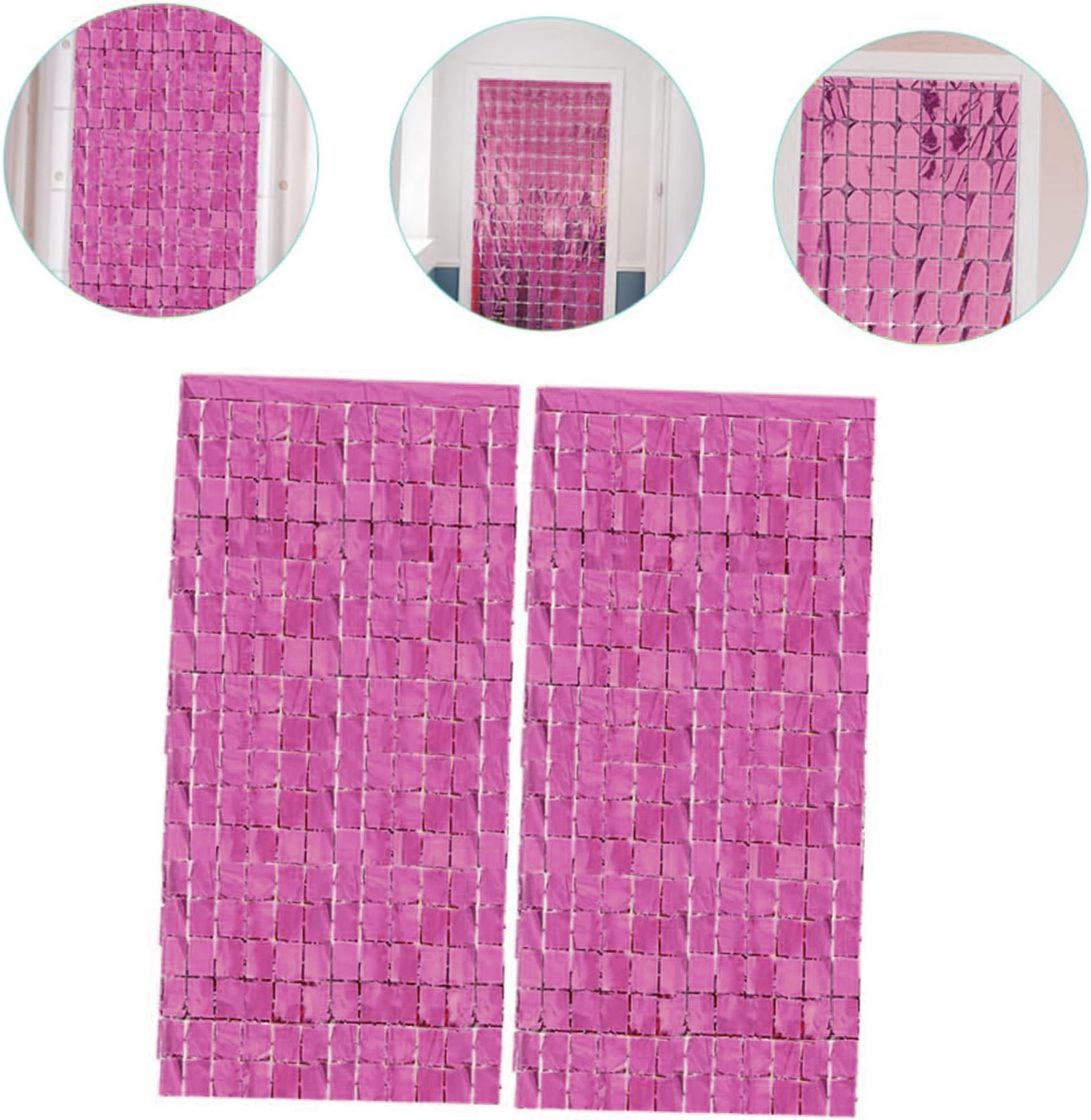 Ekstra Metalize Rose Gold Renk Disko Dikdörtgen Kesim Kapı Perdesi Dekorasyon 1x2 Metre (4812) Ekstra Metalize Rose Gold Renk Disko Dikdörtgen Kesim Kapı Perdesi Dekorasyon 1x2 Metre (4812)
