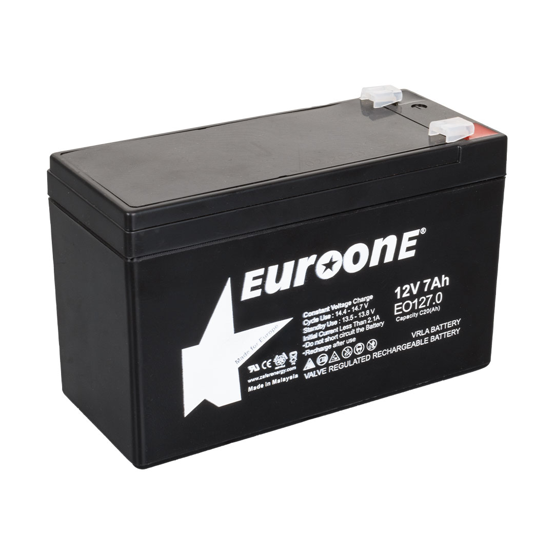 EUROONE EO127.0 12 VOLT - 7 AMPER AKÜ (150 X 65 X 90 MM) (4812)
