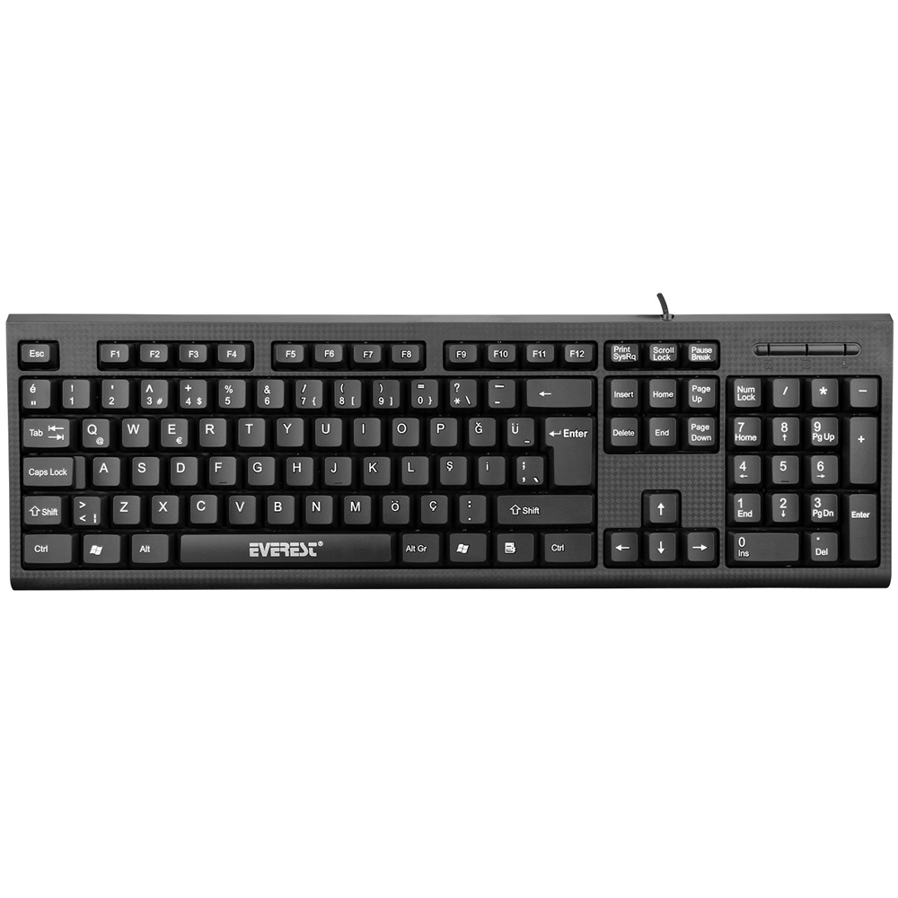 EVEREST KB-871U SİYAH USB STANDART Q KLAVYE (4812)