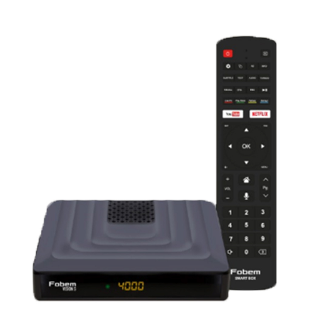 FOBEM VISION S HİBRİT 4GB RAM 32GB HDD 1.5GHZ SES KOMUTLU UYDU ALICILI ANDROID TV BOX (TUNERLİ) (4812)