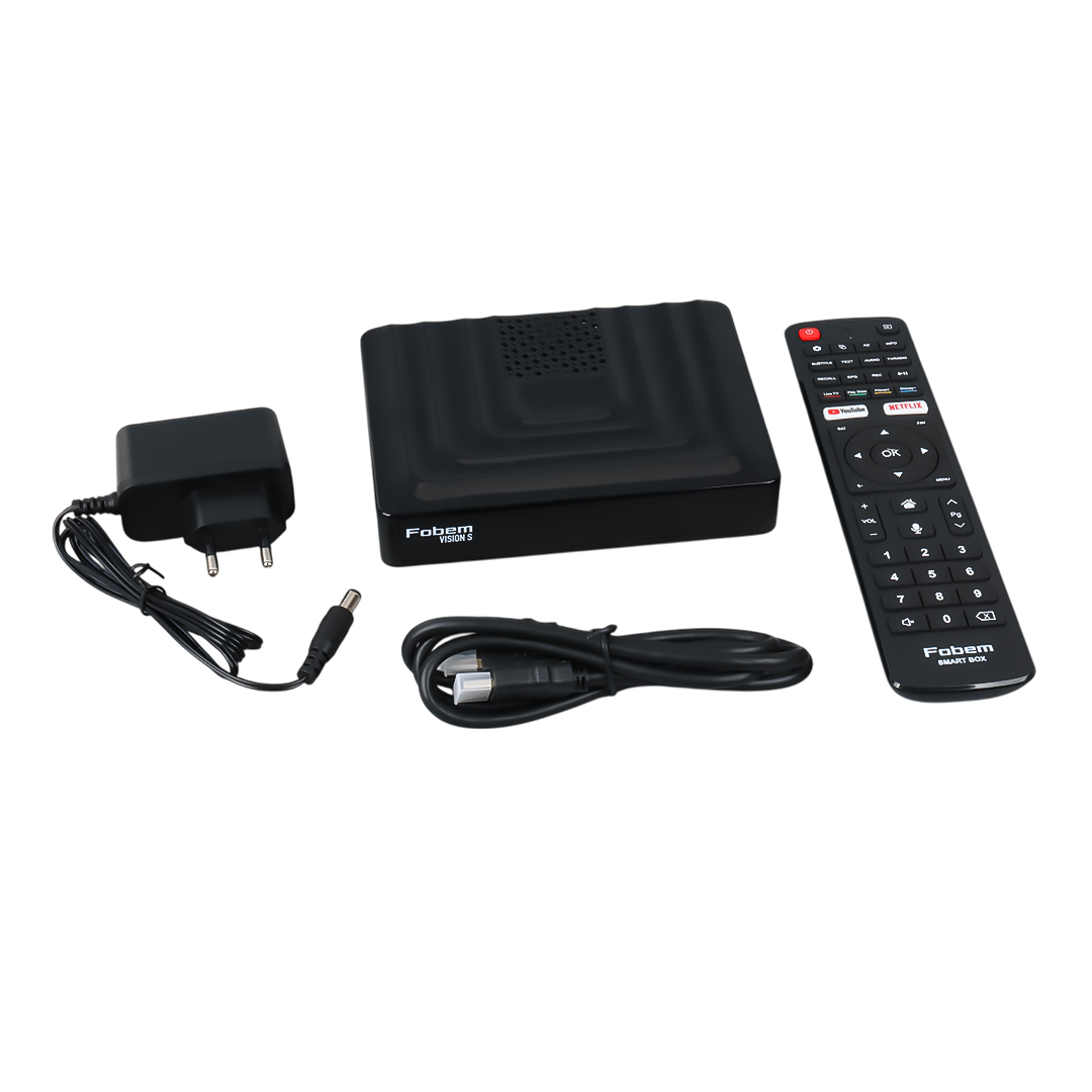 FOBEM VISION S HİBRİT 4GB RAM 32GB HDD 1.5GHZ SES KOMUTLU UYDU ALICILI ANDROID TV BOX (TUNERLİ) (4812) FOBEM VISION S HİBRİT 4GB RAM 32GB HDD 1.5GHZ SES KOMUTLU UYDU ALICILI ANDROID TV BOX (TUNERLİ) (4812)